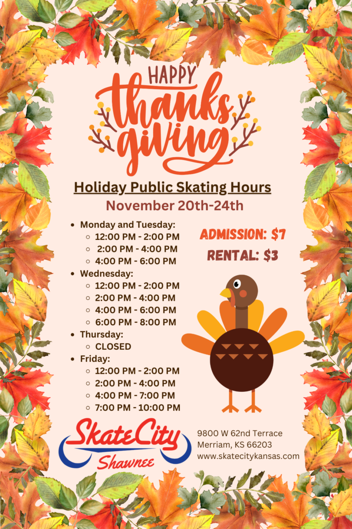 Shawnee Thanksgiving Hours