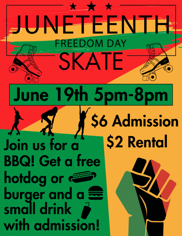 Juneteenth Skate 2025 Flyer