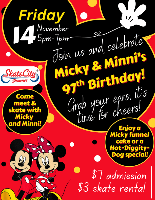 Micky and Mini Birthday Flyer Shawnee Micky and Mini Birthday Flyer Shawnee