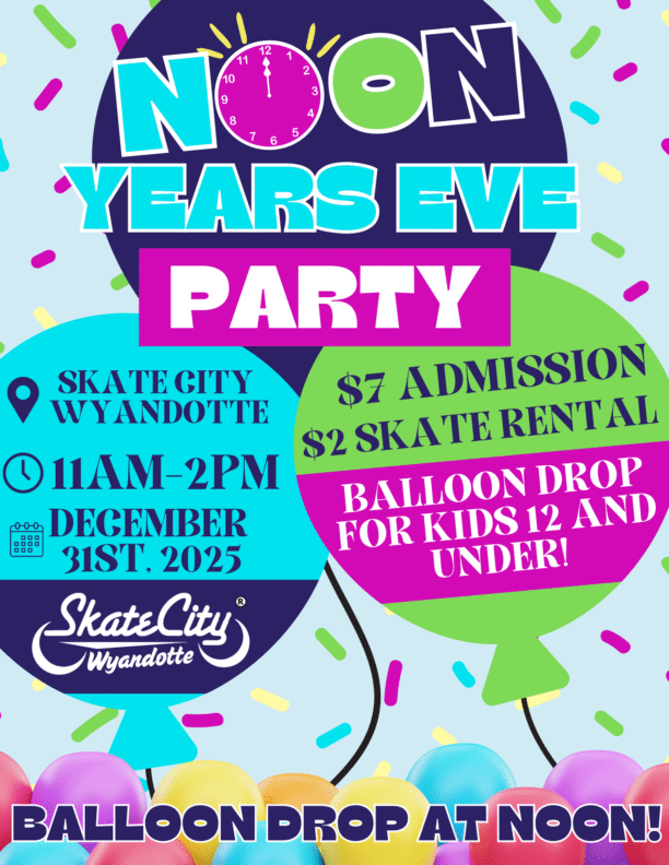 NYE _ NOON-YEARS SKATE FLYER WYANDOTTE NYE _ NOON-YEARS SKATE FLYER WYANDOTTE
