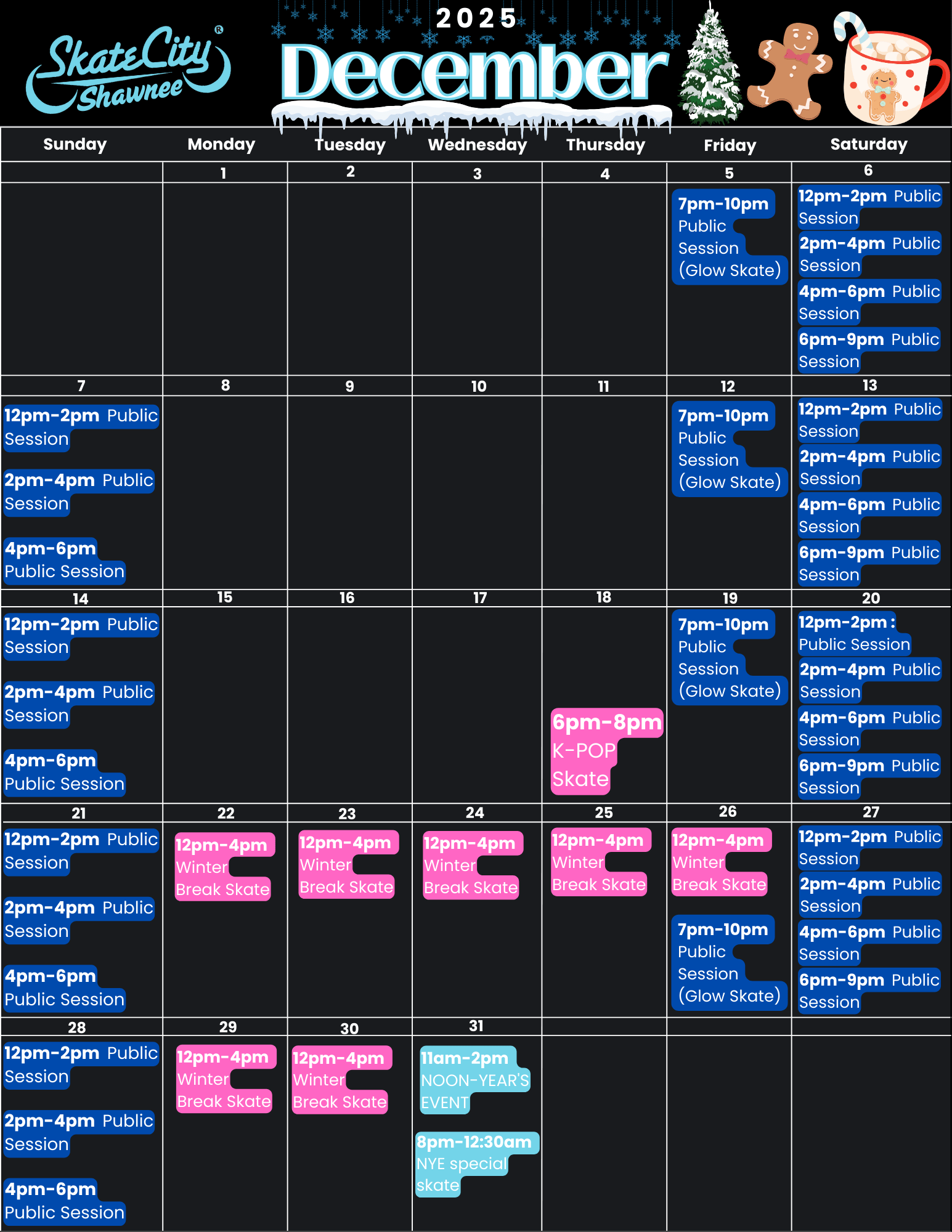 DEC Shawnee Calendar
