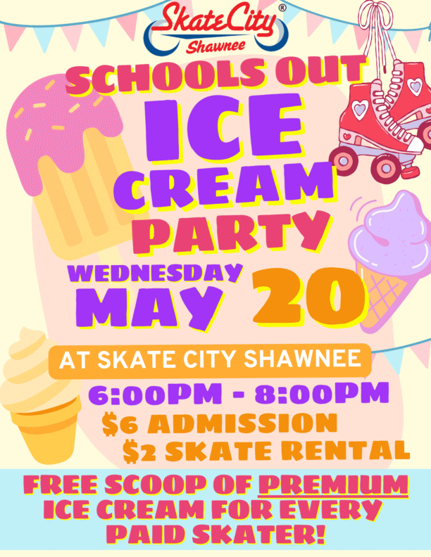 Shawnee Ice Cream Party FLyer