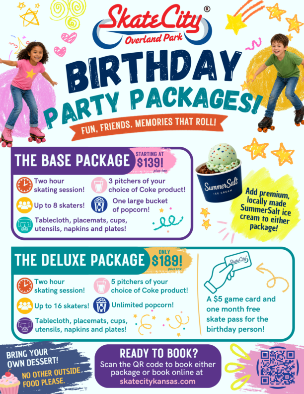 Summer 2026 Birthday Two Tier Package Flyer - Overland Park Summer 2026 Birthday Two Tier Package Flyer - Overland Park