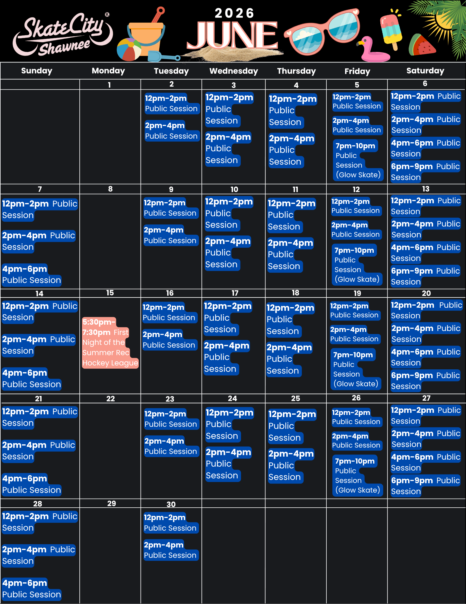 June Shawnee Calendar