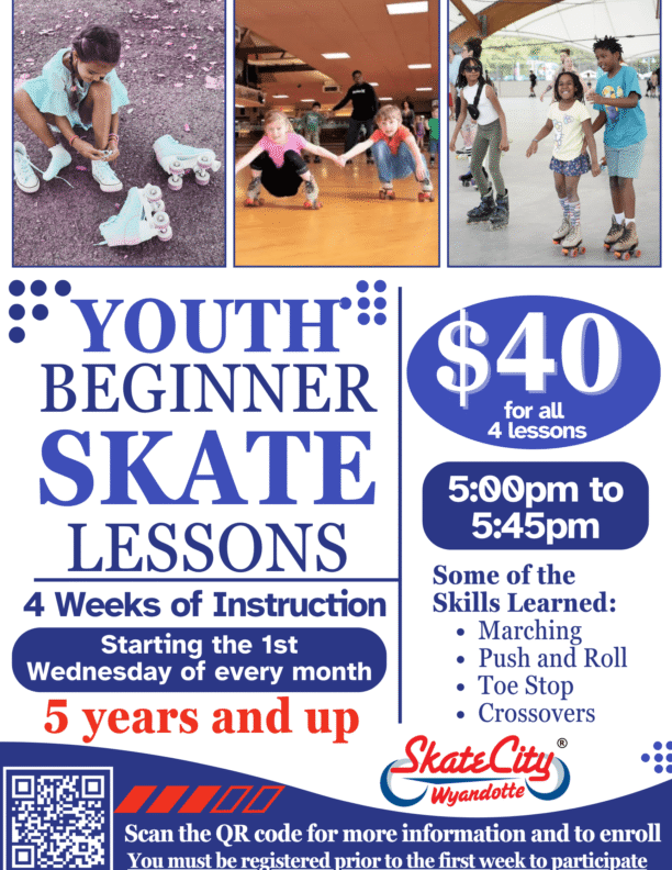 26-27 Youth Skating Lessons Poster Wyandotte