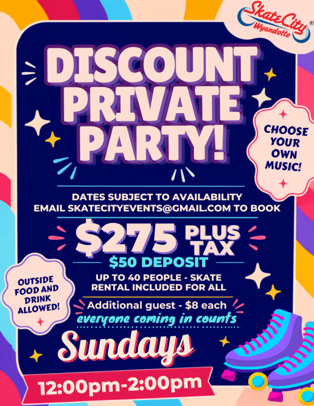 Discount Private Party School Year 2026-2027 Flyer Wyandotte