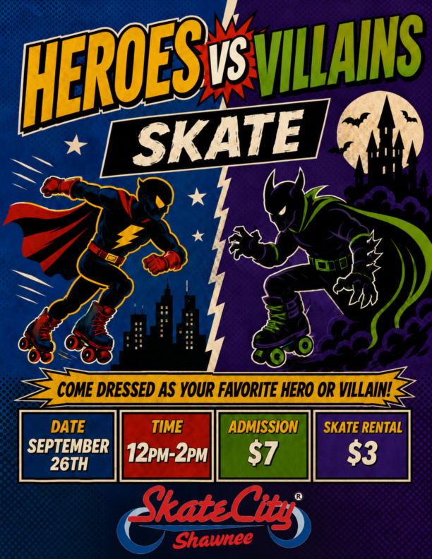 Heroes VS Villains Flyer Shawnee Heroes VS Villains Flyer Shawnee