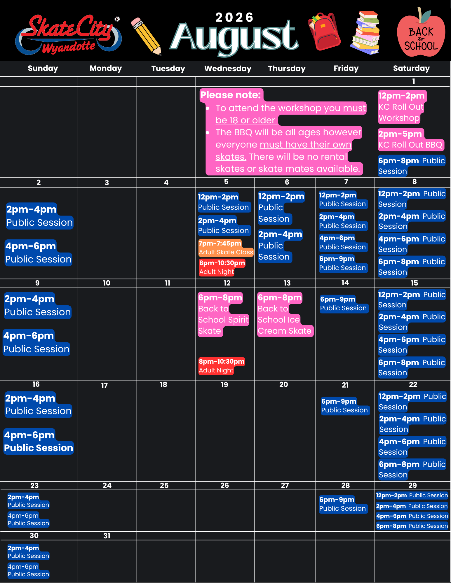 Wyandotte Calendar