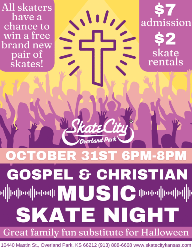 Gospel and Christian Music Skate Flyer Overland Park Gospel and Christian Music Skate Flyer Overland Park